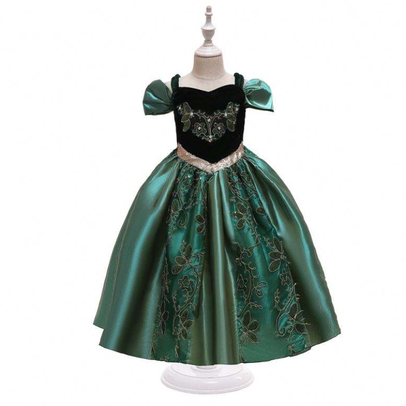 2020 Ny sommarflickan Party Dress Halloween Costume Kids Girl Party Anna Dresses BX1728