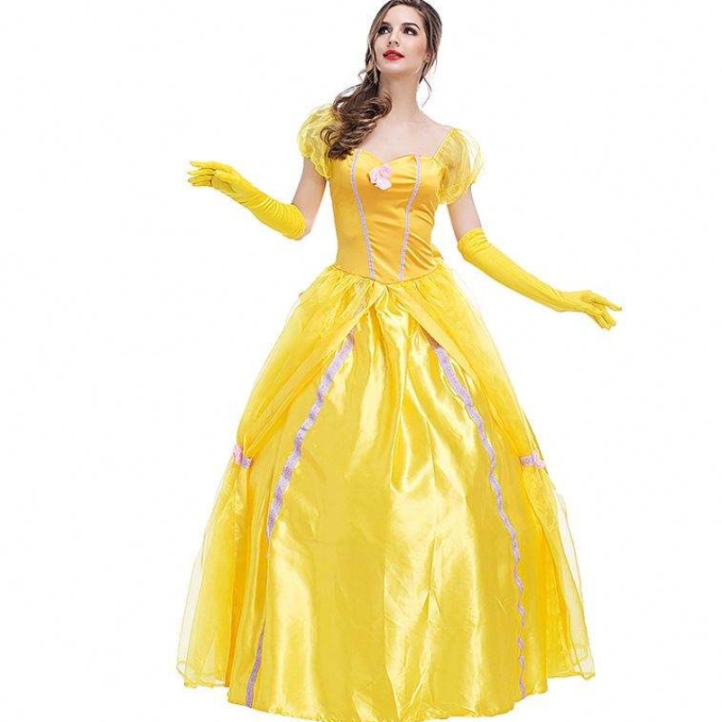 Cosplay Belle Princess Dress Lady Dresses for Beauty and the Beast Women Party Clothing Costumes