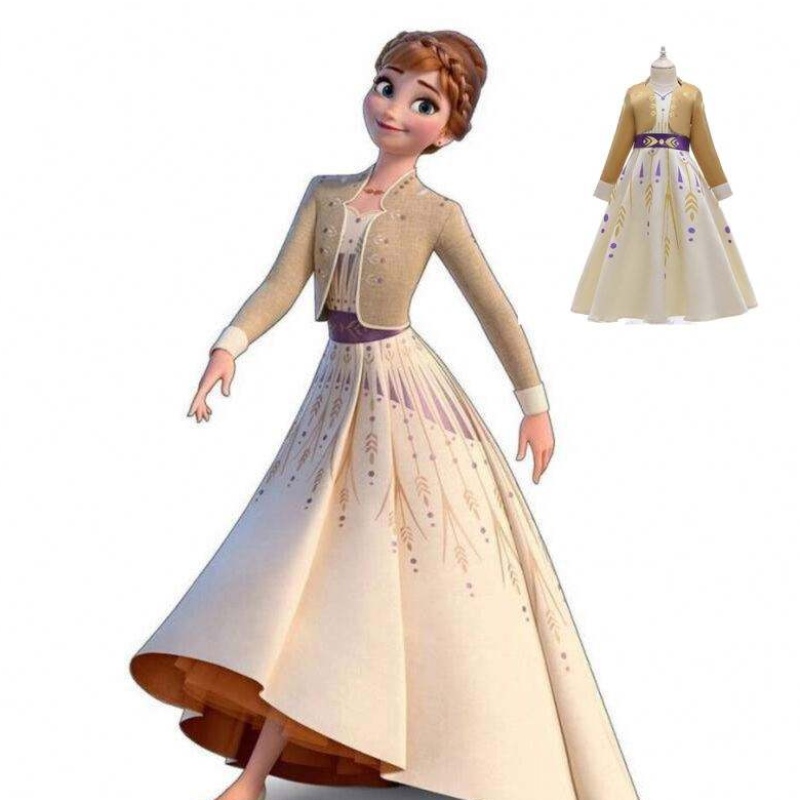 Film 2 Princess Elsa och Anna Baby Girls Cosplay Dress BX1662