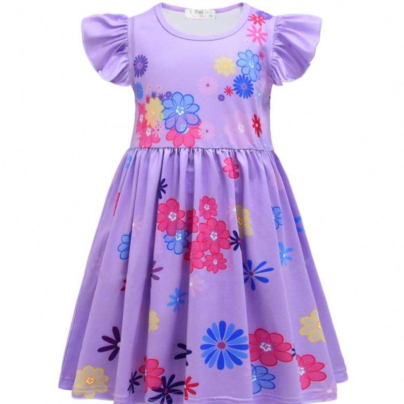 Flickor Encanto Charm Dress Encanto Disguise Carnival Summer Virgin Children Princess Midi Mirabel Isabela Födelsedagsfest U
