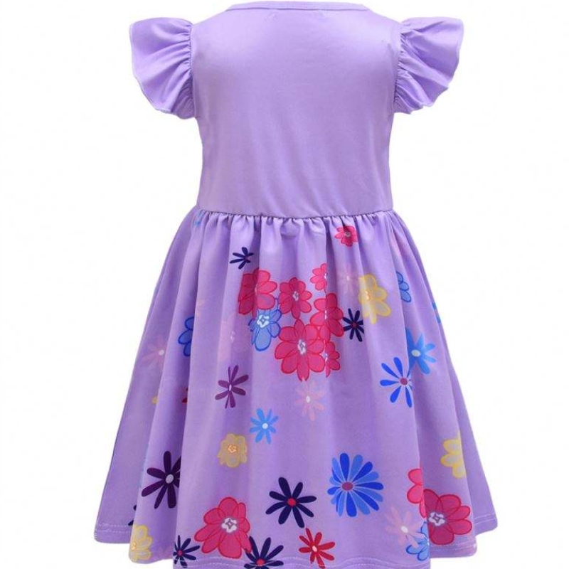Flickor Encanto Charm Dress Encanto Disguise Carnival Summer Virgin Children Princess Midi Mirabel Isabela Födelsedagsfest U