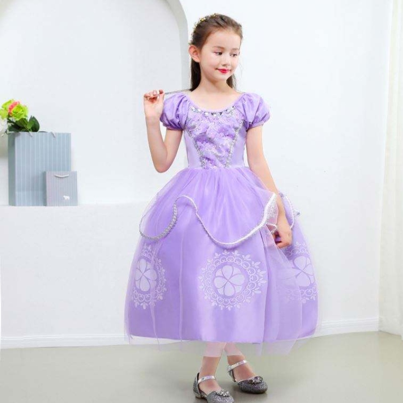 Halloween Costume Children's Princess Sofia Dress Girls Princess Sofia Dress Children's Dress Cosplay Costume