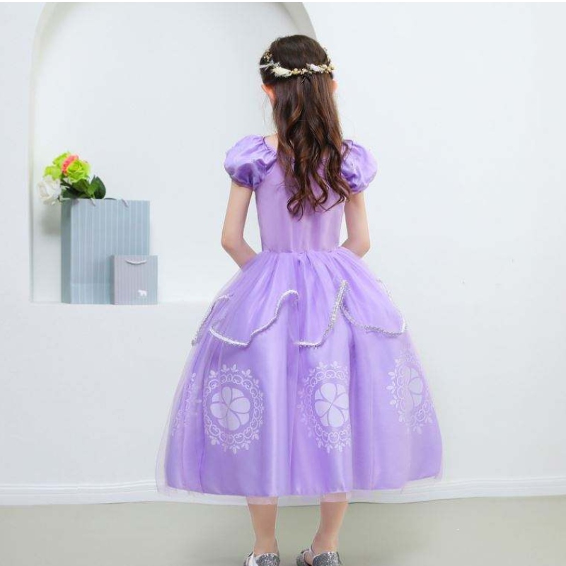 Halloween Costume Children's Princess Sofia Dress Girls Princess Sofia Dress Children's Dress Cosplay Costume