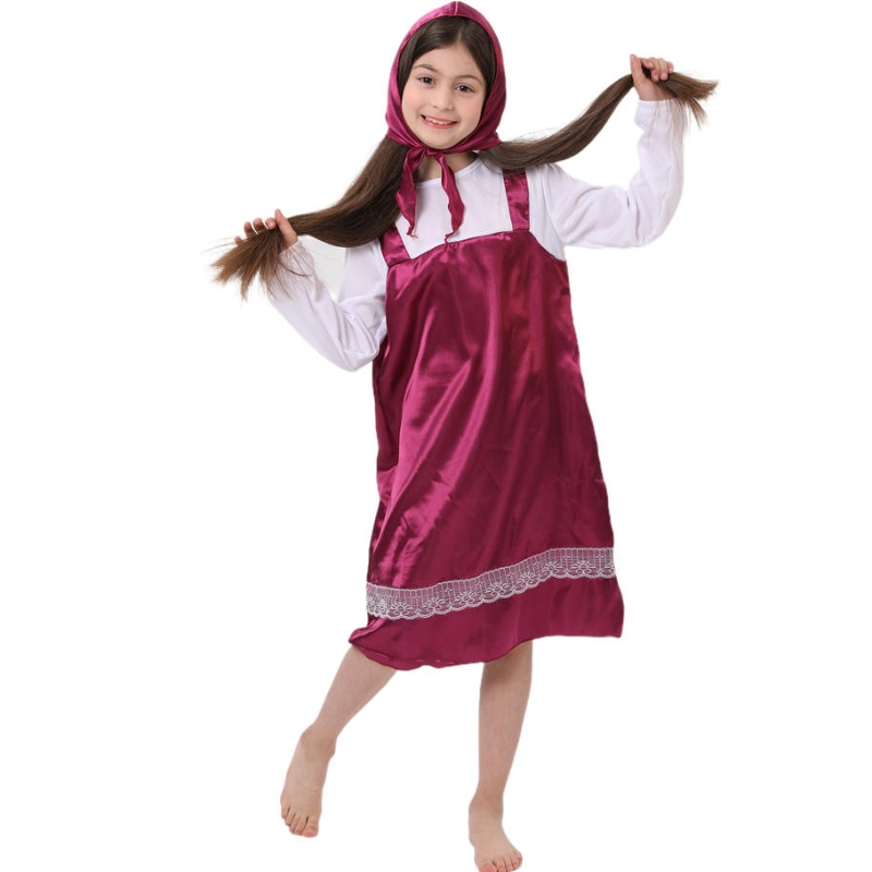 2022 Vuxen Little Red Riding Hood Costume Fancy Cosplay Carnival Costumes for Women Dress