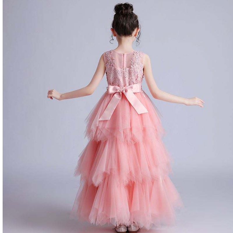 Baige Wholesale White Luxury Puffy Girls Wedding Party Ball Gown Formal Birthday Party Dress LP-2180