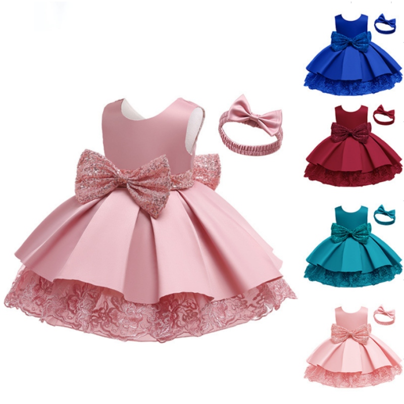 Hot Selling Multi-Layered Baby Girl Birthday Dresses Cotton Girl Princess Party Dresses For 0-8 Y Girls Tutu Dress for Party