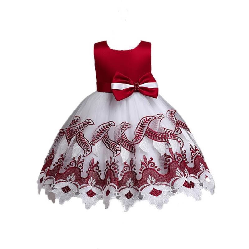 Flower Girl Wedding Dress Fluffy Yarn Princess Dress Western Style Children Piano Costumes