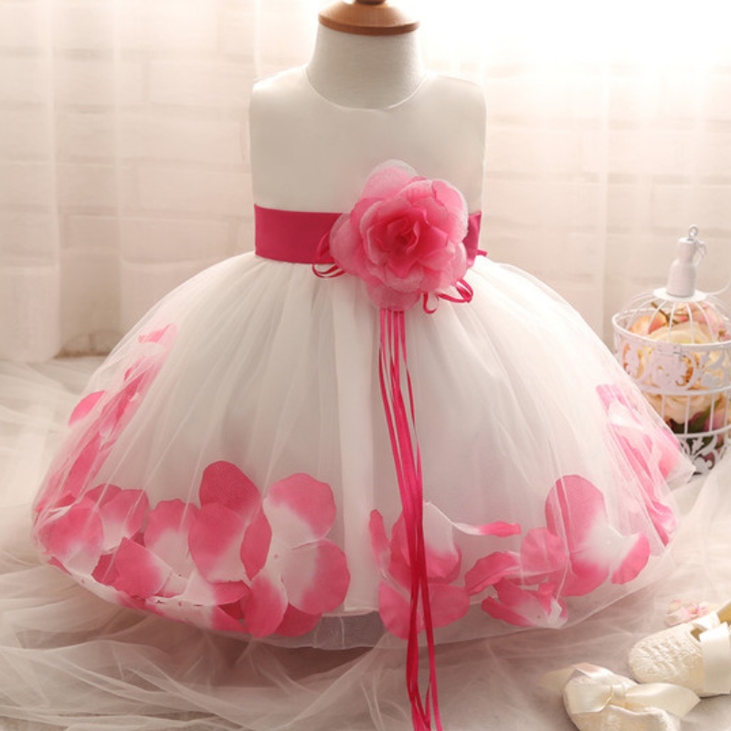 Flower Girl Dress for Wedding Baby Girl 1-10 år födelsedagsdräkt barns flickor första kommunion Klänningar