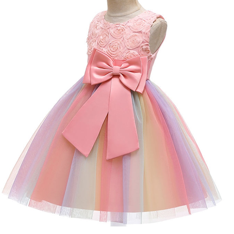 Ansoo klänning för flickor barn tecknad vestidos barn tutu klänningar småbarn sommar ärmlösa prinsessa klänningar för flickor