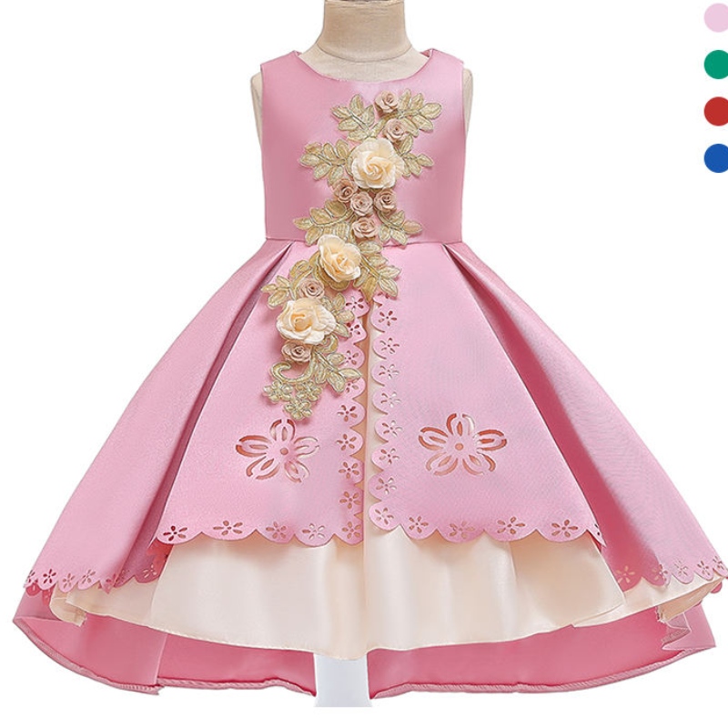 ANSOO Elegant Blue Tutu Dresses For Girls Party Wear Children Dress for Girl 8 Year Old Fluffy Flower Kids Wedding Clown