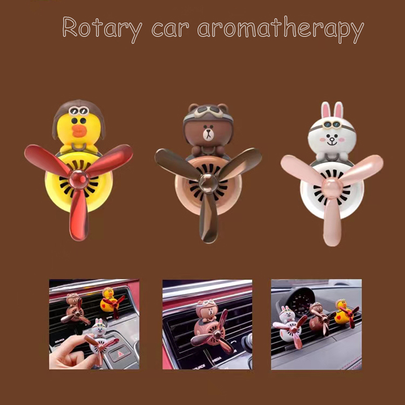 Bilhänge Air Outlet Aromatherapy Pilot Propeller Bear, Rabbit, Air Freshener Auto Parts