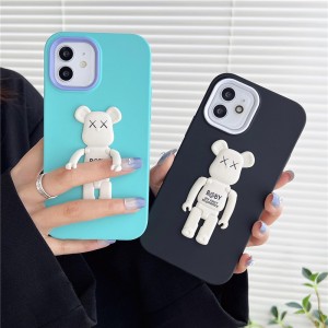 Dennya produkten är lämplig för Apple iPhone13Pro Explosive Bear Mobile Phone Protective Case, och supportfunktionen faller anti och anti -vibrationsmobiltelefonskal