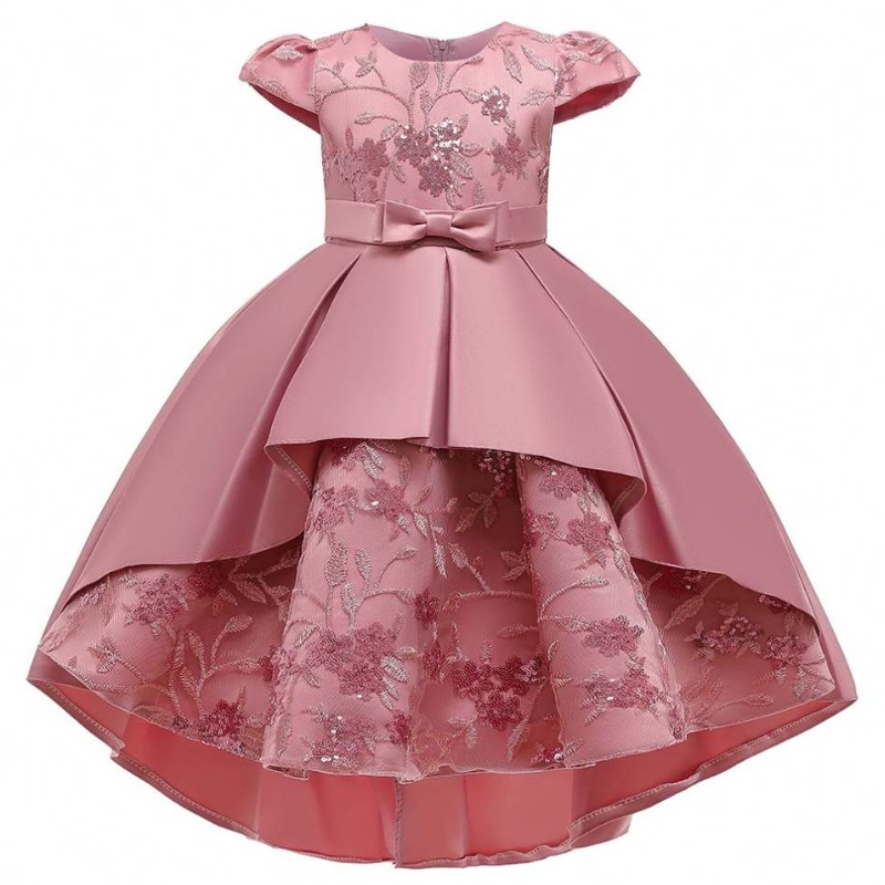 Senaste design Kids Princess Pageant Wedding Birthday Formal Party Flower Swallowtail Girl Dresses