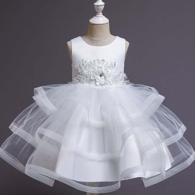 Baige Little Kid Baby Kid Flower Girl Summer Birthday Party Dress Costume Princess Dress 3-10 år