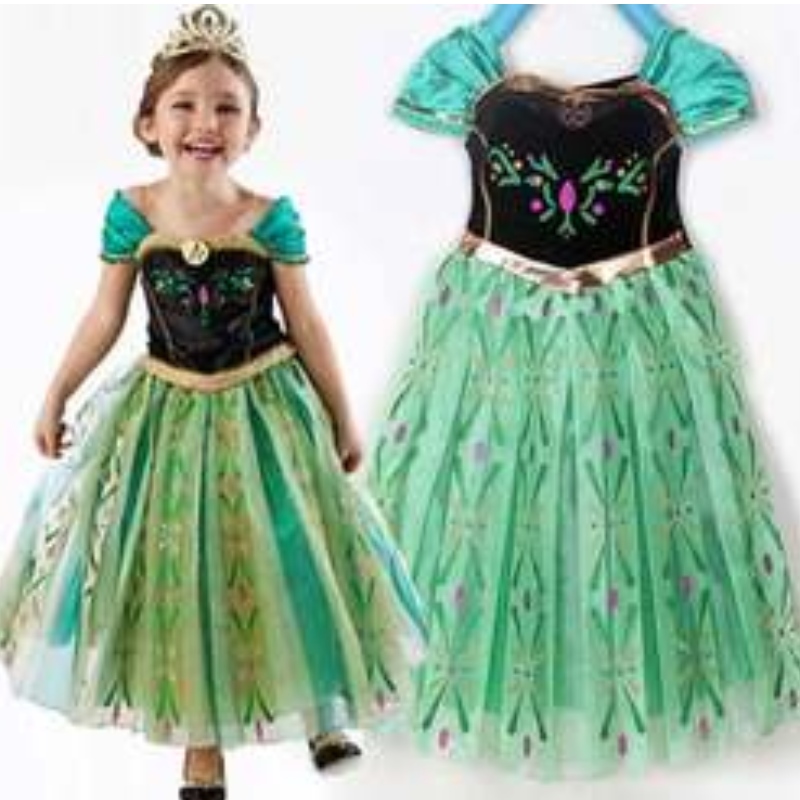 Baige TV&movie Elsa Anna Girl Party Performance Dresses Halloween Cosplay Dresses Costumes