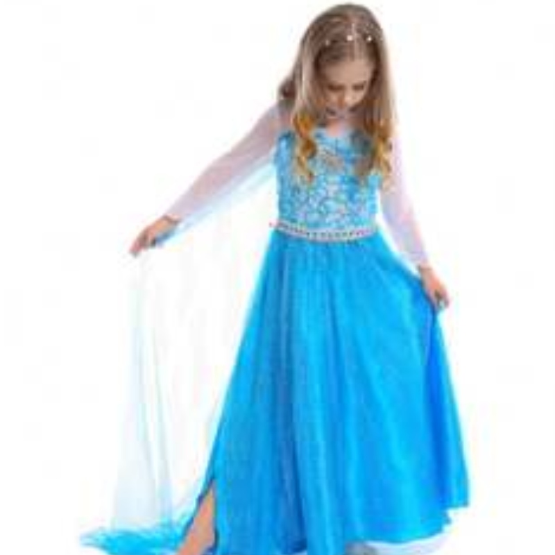 Baige TV&movie Elsa Anna Girl Party Performance Dresses Halloween Cosplay Dresses Costumes