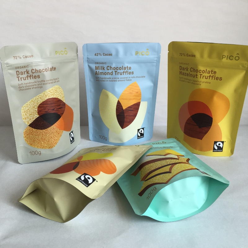 RJ Tryck ut dennya generationen återvinningsbar förpackning