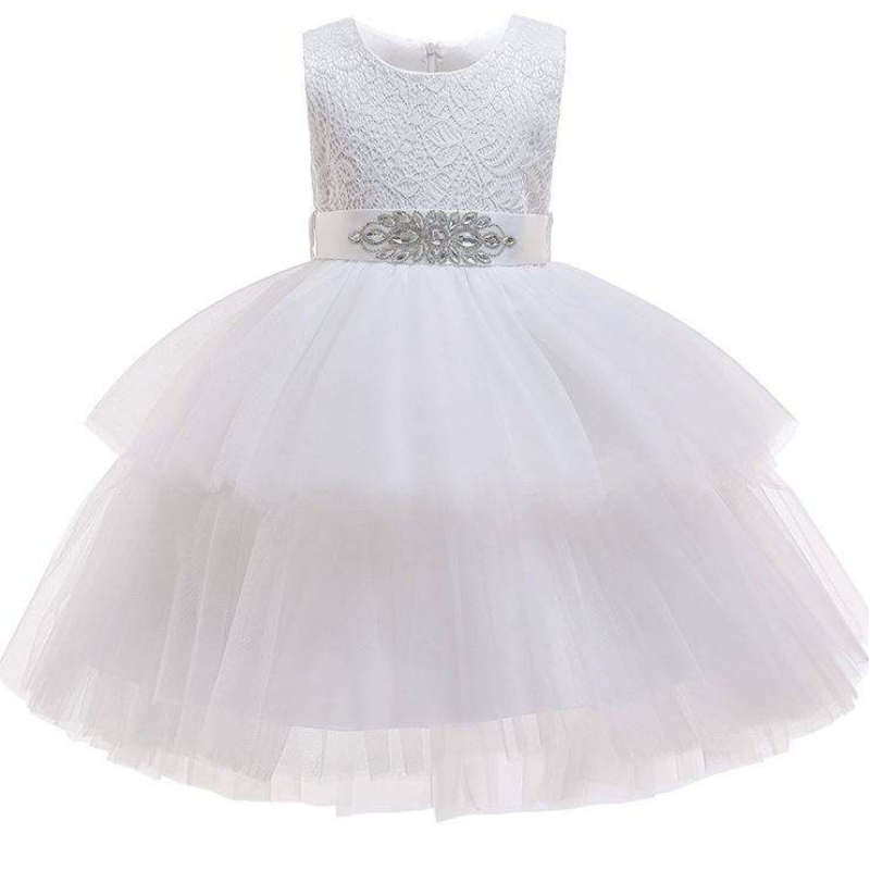 Supper Fashion Children Fancy Party Dresses Lace Designs Girls frock Birthday Tutu Dress L1746