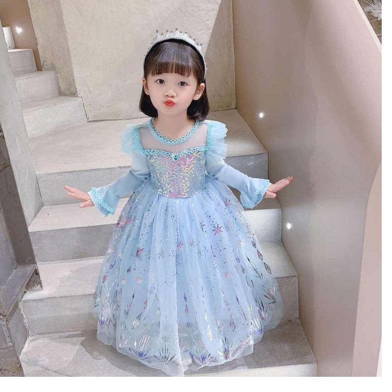 Baige Halloween Costume for Kids Girls \\ 'Princess Dresses Christmas Carnival Anna Elsa Cosplay Dress Children Party Clothes