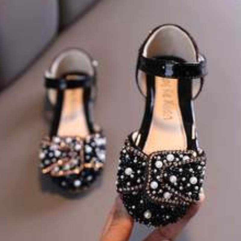 2021 New Fashion Diamond Children's Sandals Shoes Sequined Baby Girl Casual Pu Kids Shoes