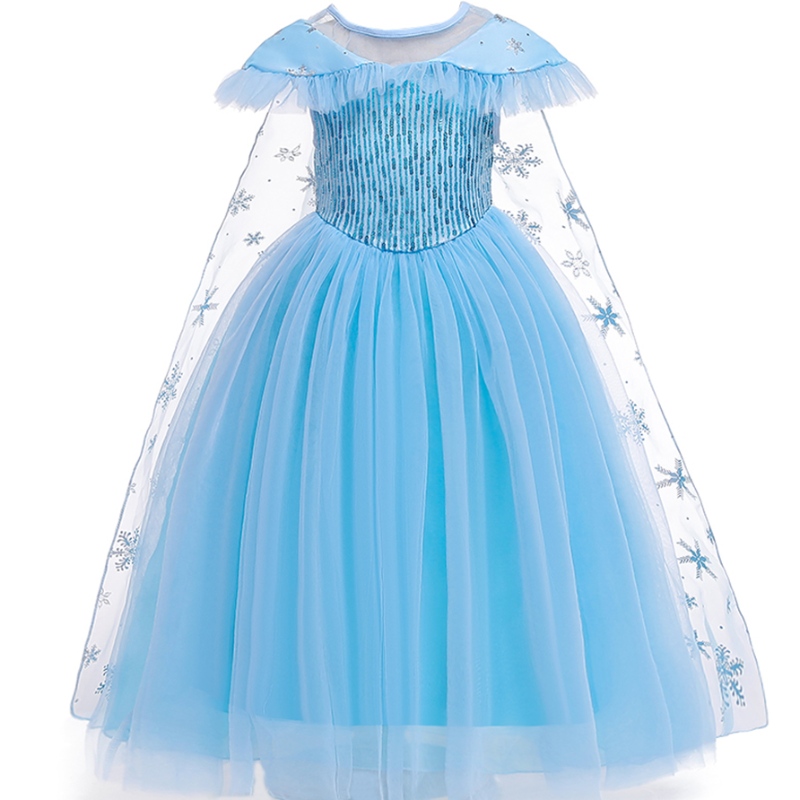 Baigeny produkt prinsessan kostym barn maskerad elsa anna mode flicka kostym fest klänning flickor