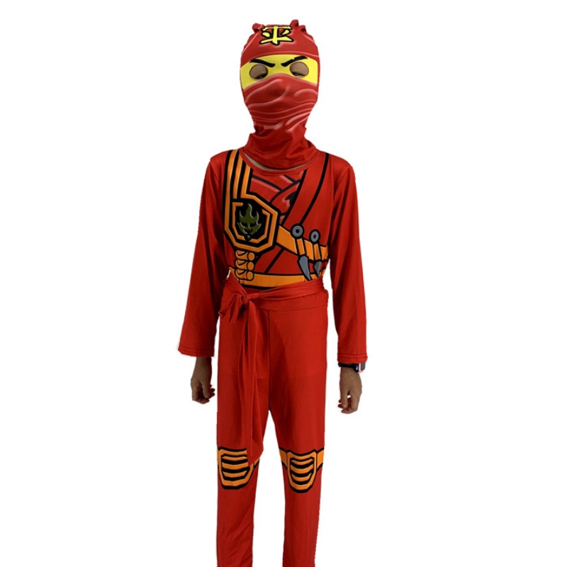 Ninja le cosplay go anime roll playing costume boy and girl jumpsuit halloween jultest set