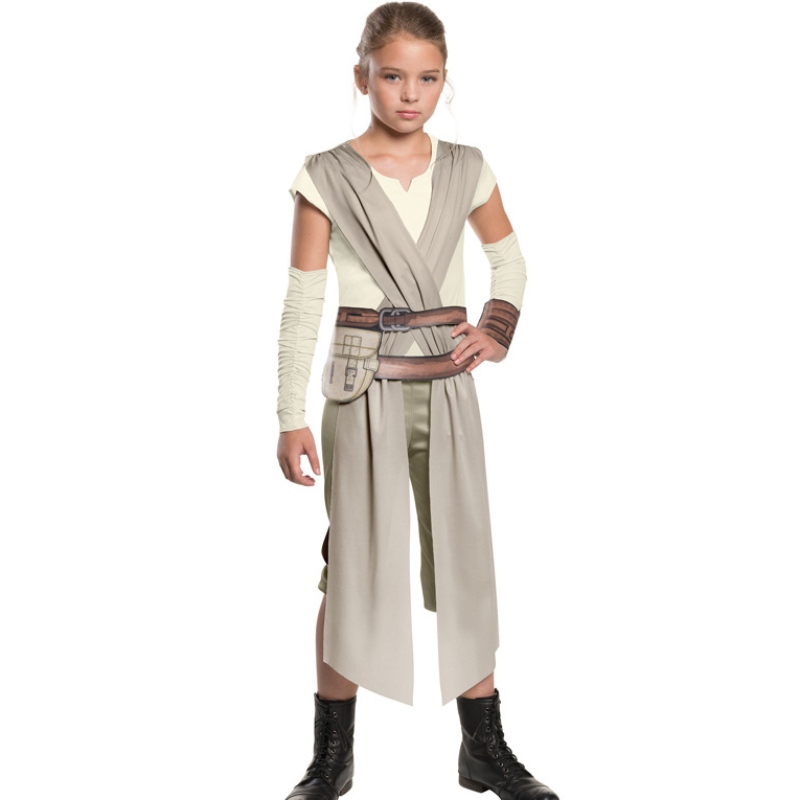 Star Rey War Cosplay Costume Kids Jedi Warrior Obi Wan Kenobi Black Soldiers Storm Troopers The Force Awakens Girls Fancy Dress