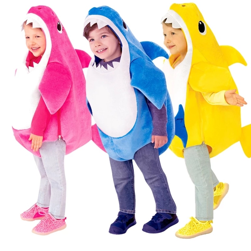 Småbarn Family Shark Costume Cosplay Halloween Costume For Kids Animals Costume For Children Carnival Party Dress Up Sui