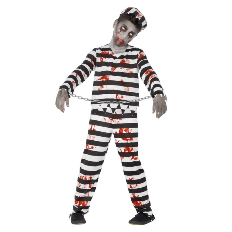 Boy \\ 's Zombie Prisoner Costume Children Classic Zombie Halloween Costume