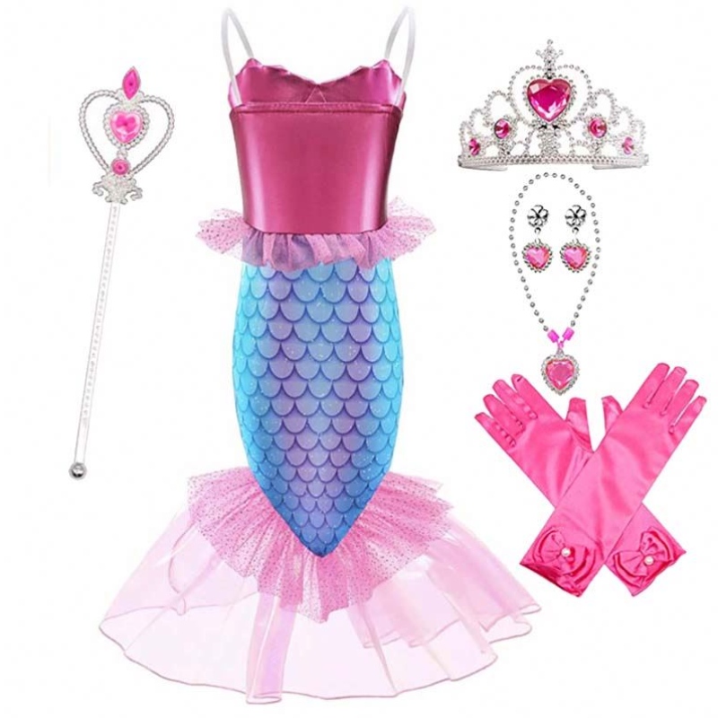 2022 NY LITA LITA GIRL PRINCESS ARIEL PINK SMERAMAIT Dresses With Accessory