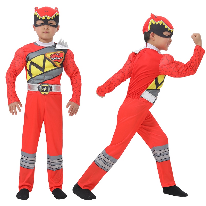 Red Power Rangers kostym för småbarn officiella licensierade Red Ranger