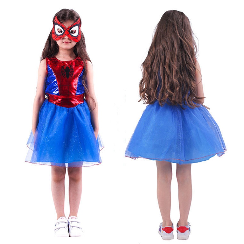 Barnens dag Spider Girls Cosplay Costumes Costume For Kids Birthday Fancy Party