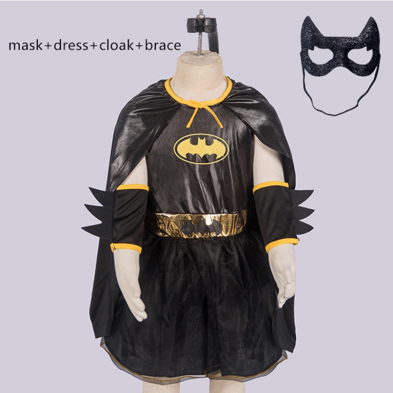 Halloween Classic Cloak TV&Movie Role Play Dress Bat Girl Cosplay Costume