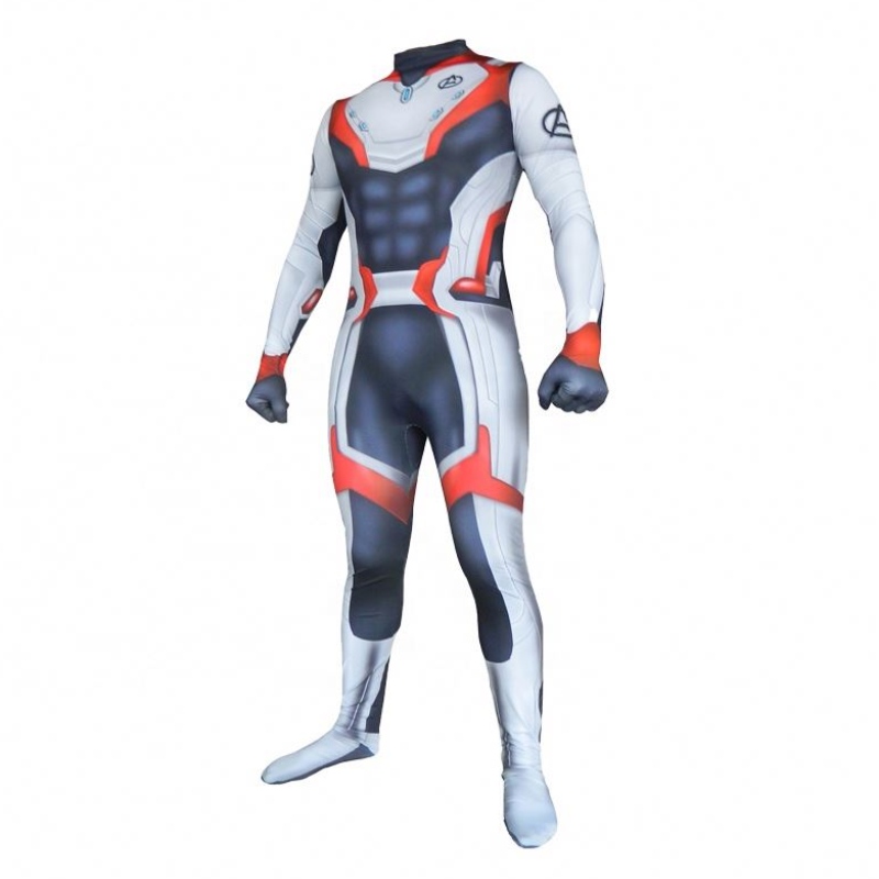 Ecopartyny stil Avenger 4 Endgame Quantum Realm Cool Superhero Cosplay Zentai Bodysuit Jumpsuits For Men Adults Costumes