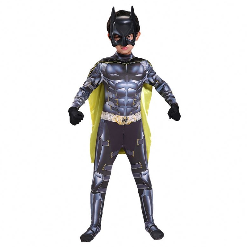 Klassisk stil TV&film barn manlig actionfigur superhjälte Avenger Halloween Party Man Jumpsuit Anime Comic Bat cosplay kostymer