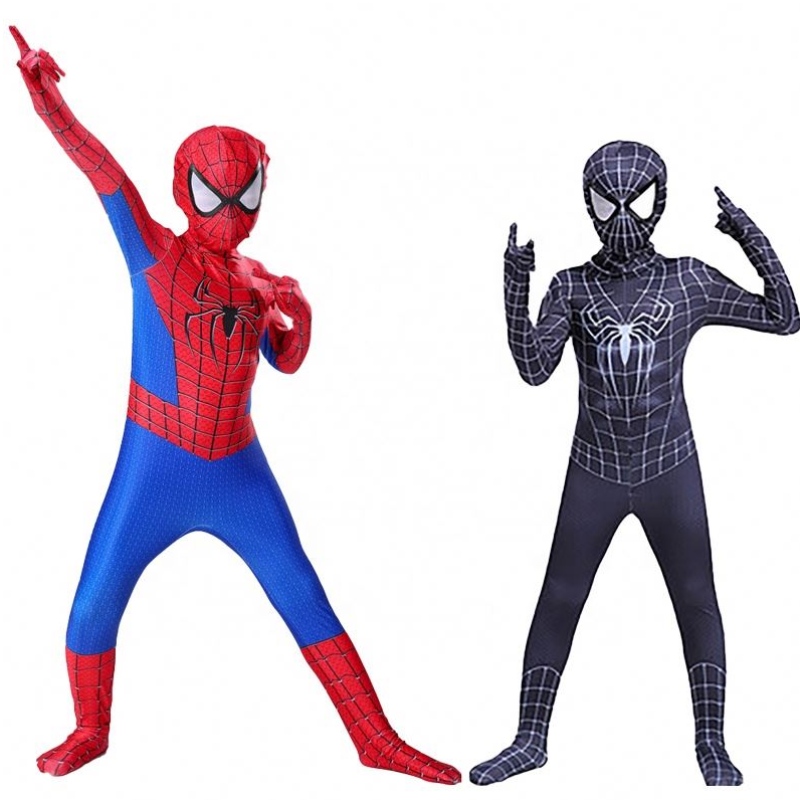 Högkvalitativ plus -jumpsuit Halloween cosplayuppsättningar för män traje spindel man spandex tv&movie dräkt