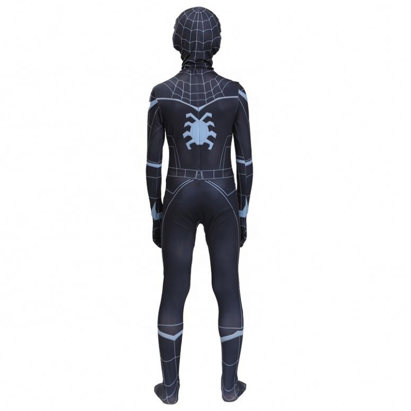 Fantastisk Shadow Spider Mask TV&FILM Avenger Halloween Cosplay Clothes for Kids&astults Superhero Black Spiderman Costume Suit