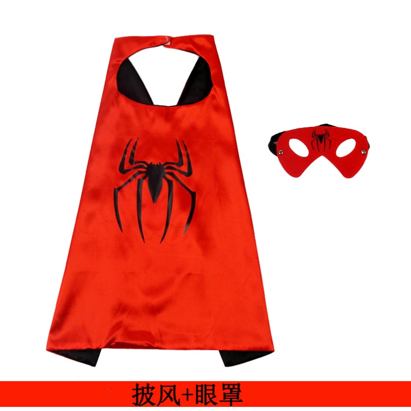 Partihandel Halloween Party Superhero Capes Costume Set Cosplay Kids Adult Hero Cape