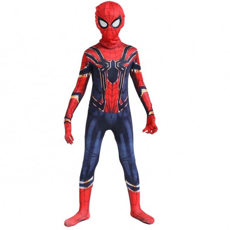 Partihandel klassisk fancy svart&red halloween kostym anime tv&movie barn tecknad kläd spiderman prestanda kostymer jumpsuits