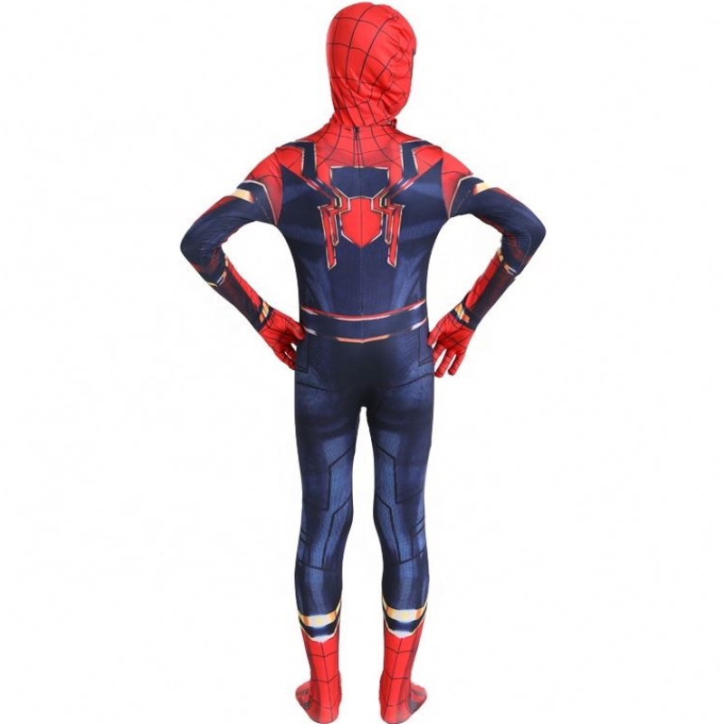 Partihandel klassisk fancy svart&red halloween kostym anime tv&movie barn tecknad kläd spiderman prestanda kostymer jumpsuits