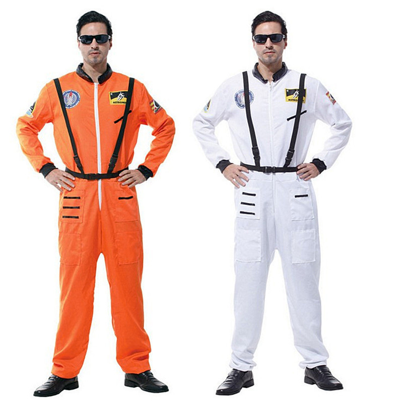 2022 Hot2022 Hot Sale Halloween Costumes For Man Astronaut Spacesuit Orange and White Costume Cosmonaut Cosplay Costumes Sale Halloween Costumes For Man Astronaut Spacesuit Orange and White Costume Cosmonaut Cosplay Costumes