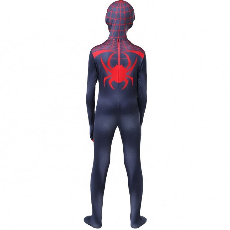 Ny design Halloween Carnival Spiderman No Way Home Cosplay Black Zentai Jumpsuit Spiderman Costume For Kids With Face Mask