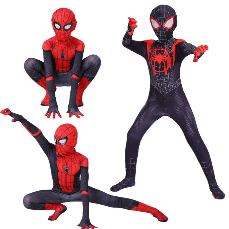 Den fantastiska Spiderman Cosplay Costume Kids Adult Cosplay Costume för Halloween