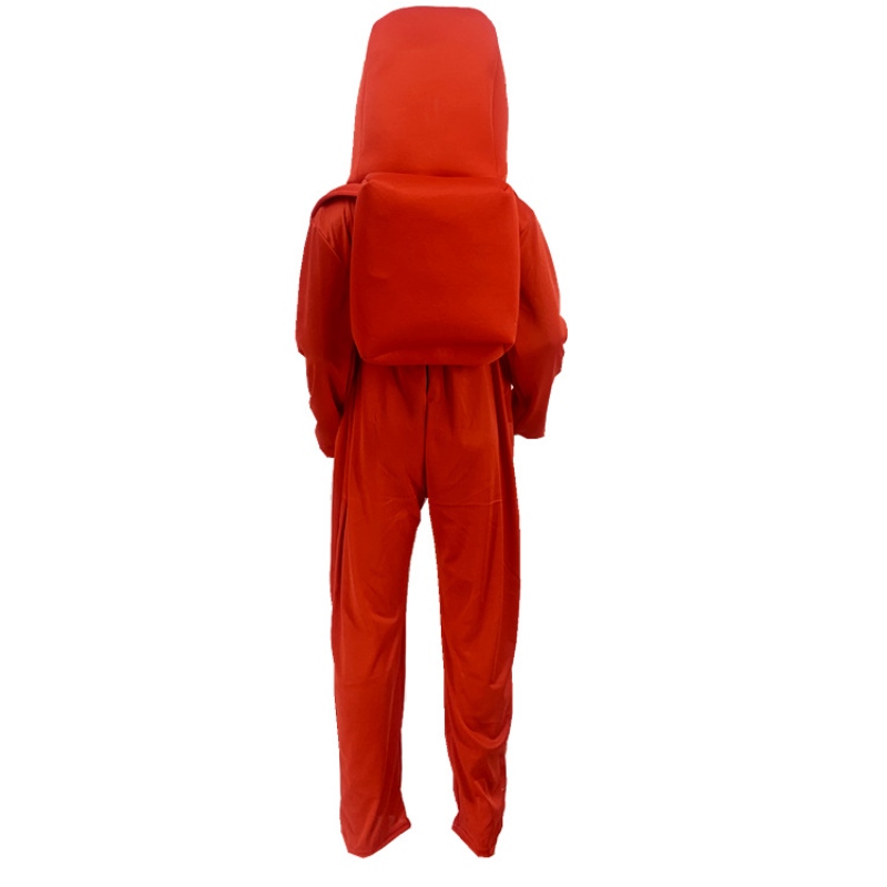 Barn astronaut kostym spel rymddräkt röd blå jumpsuit halloween ryggsäck cosplay kostymer för pojkar barn