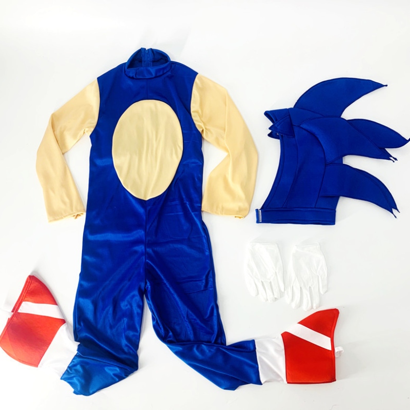 Halloween Deluxe Sonic The Hedgehog Costume Sonic Generations Cosplay Cartoon Bodysuit