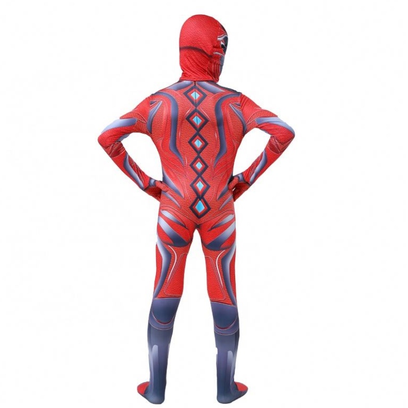 Flera färger Fem Beast Jumpsuit Halloween Carnival Party Cosplay Power Ranger Costume For Kids Boys