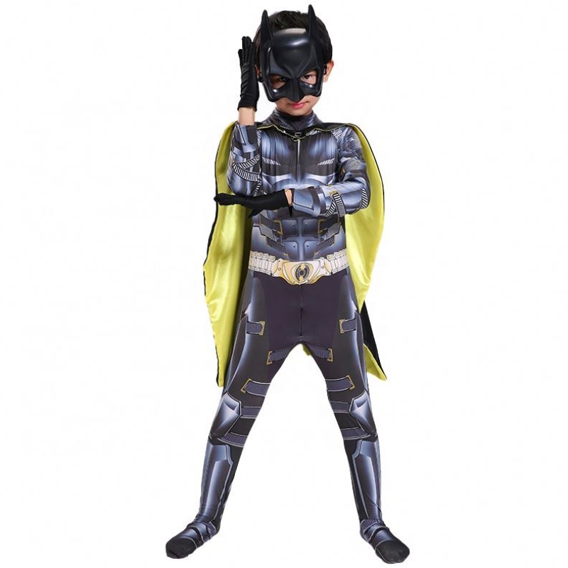 TV&movie superhjälte actionfigur halloween fest jumpsuit bat performance man slitage för barn man