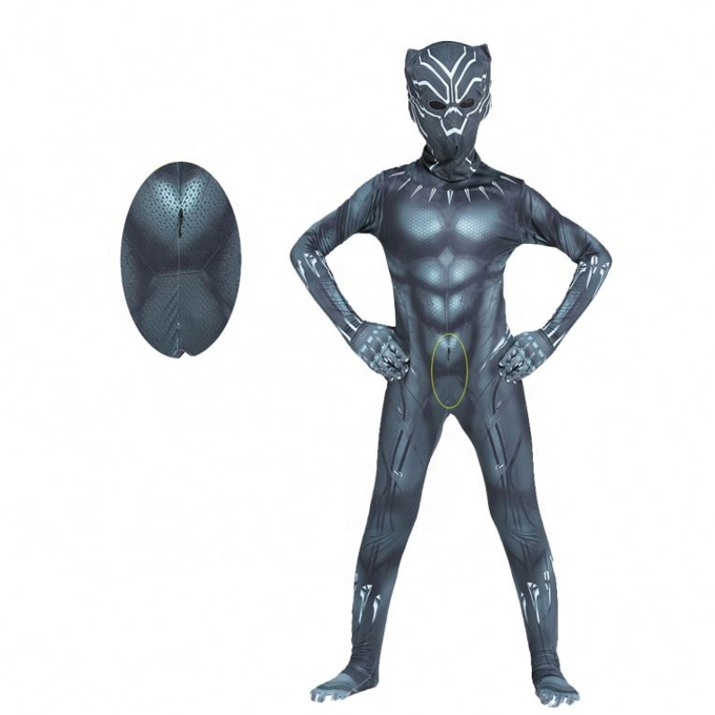 Hot Marvel Africa Halloween Wakanda Forever Zentai Suit For Kids&astults Fantastic Black Panther Four Costume