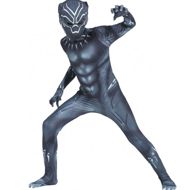 Hot Marvel Africa Halloween Wakanda Forever Zentai Suit For Kids&astults Fantastic Black Panther Four Costume