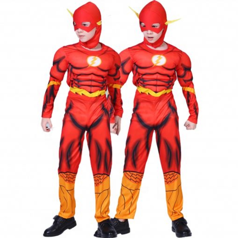 Factory Direct Children's Cosplay Costumes Kids Superhero Costumes Muscle Suit